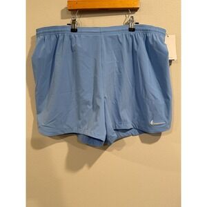 Nike Venom 3.0 Soccer Shorts Women XL Blue Swoosh Logo Drawstring Waist Football